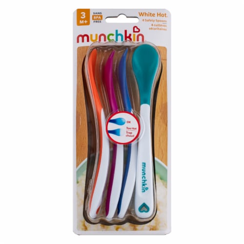 Munchkin White Hot Safety Spoons - 4 spoons