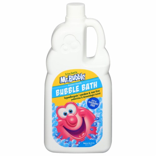 Mr. Bubble Extra Gentle Dye & Fragrance Free Bubble Bath Perspective: front