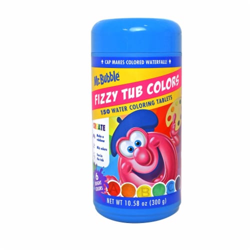 Mr. Bubble Fizzy Tub Colors, Tablets - 150 ea