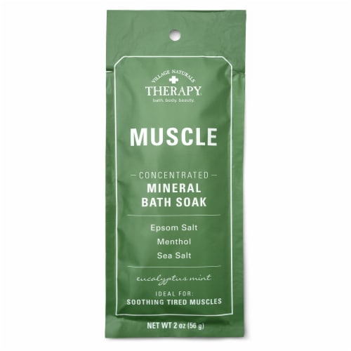 Village Naturals Therapy® Muscle Relief Concentrated Mineral Bath Soak Perspective: front