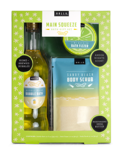 Hallu Main Squeeze Bath Gift Set Perspective: front