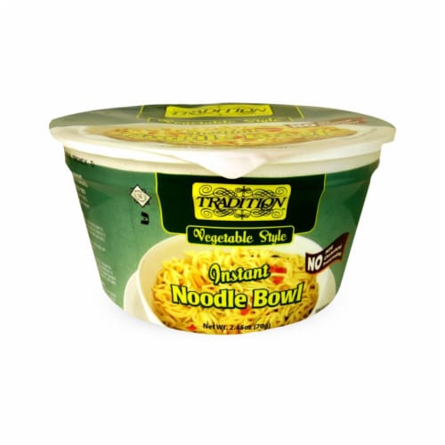 Tradition Vegetable Instant Noodle Soup Perspective: front