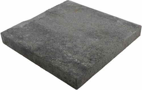 Mutual Materials® Slate Patio Cascade Blend Stepping Stone - Charcoal Gray Perspective: front