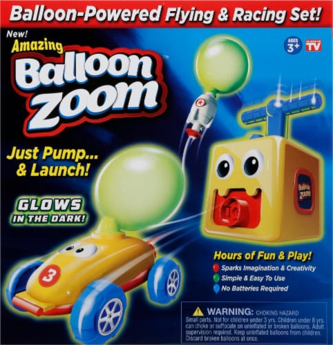 Balloon Zoom Flying & Racing Set Perspective: front