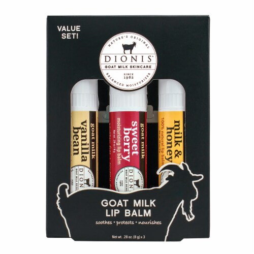 Dionis® Goat Milk Lip Balm Gift Set Perspective: front
