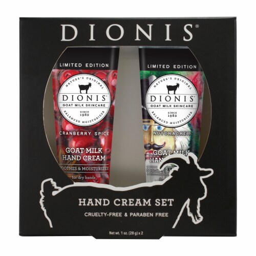 Dionis® Festive Goat Milk Hand Cream Set Perspective: front