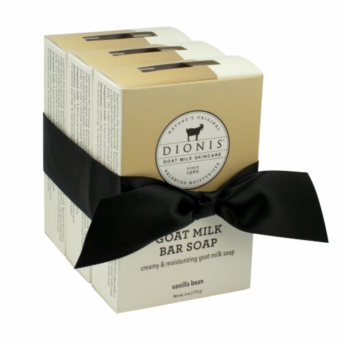 Dionis Vanilla Bean Goat Milk Bar Soap Bundle Perspective: front