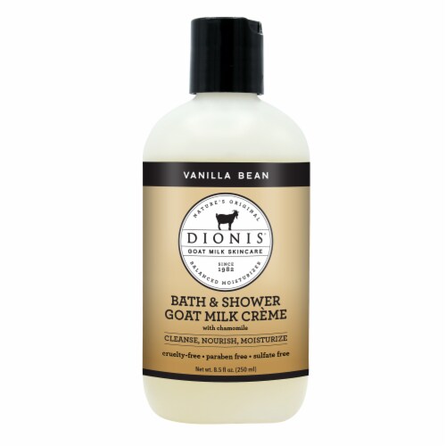 Dionis Natural Goat Milk Spa Treatment Vanilla Bean Bath & Shower Creme Perspective: front