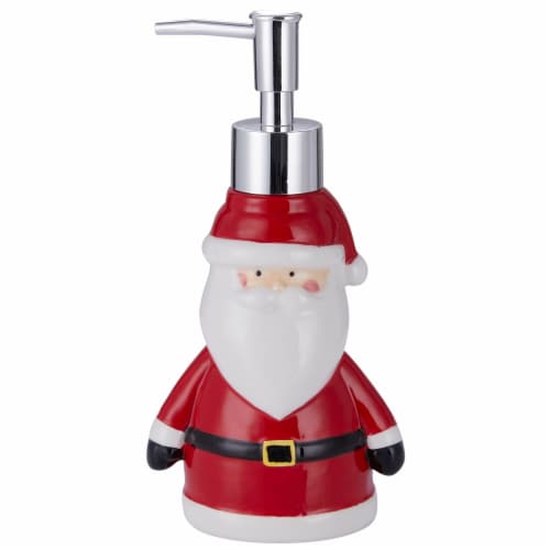 VCNY Holiday Santa Ceramic Lotion Pump Perspective: front