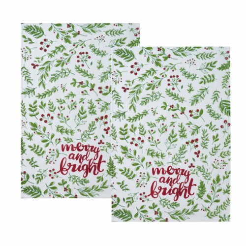 VCNY Home Merry & Bright Hand Towels Perspective: front