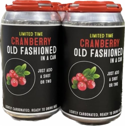 Old Fashioned Cranberry Ready-to-Drink Mocktail/Cocktail Mixer Perspective: front