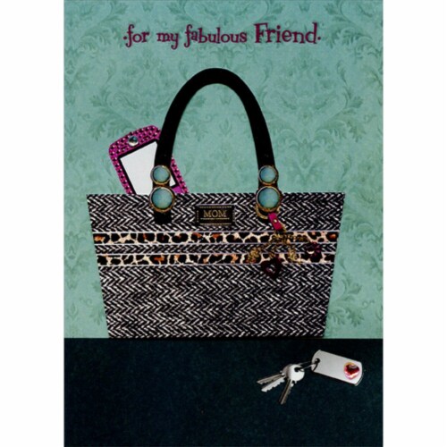 Designer Greetings Purse and Gems Hand Decorated 3D Mother's Day Card ...
