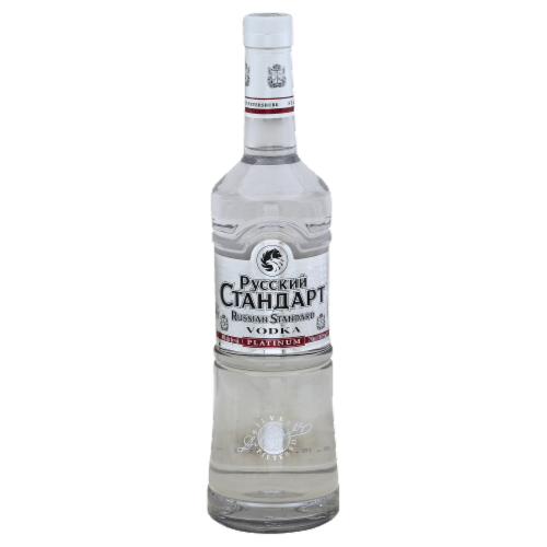 Russian Standard Platinum Vodka Perspective: front