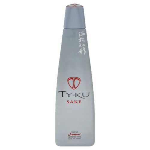 Ty Ku Silver Junmai Sake Perspective: front