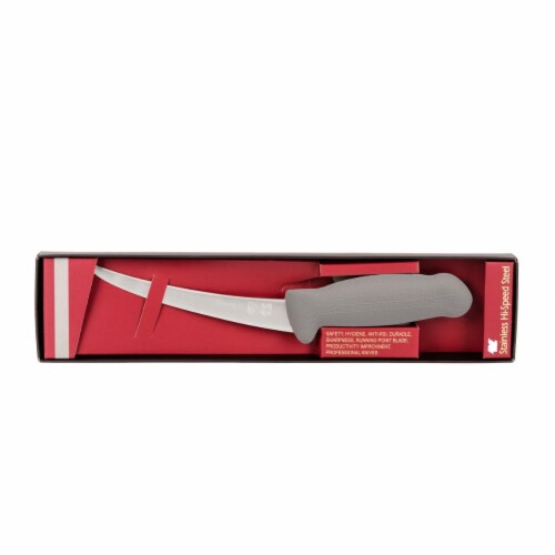 Master Grade F-L3-0315-KR 6 in. Butchers Flexy Boning Knife, Grey Perspective: front