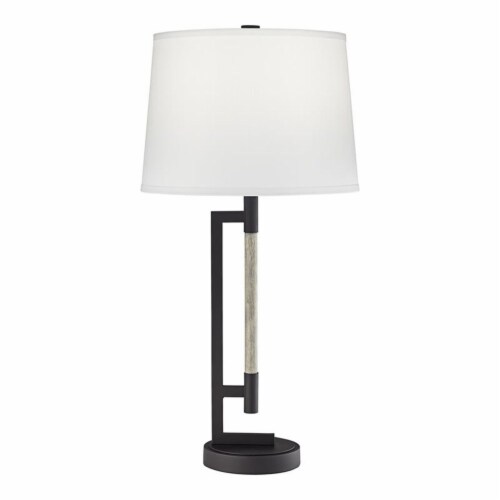 Pacific Coast Lighting Alden 30  Long Handle Metal Table Lamp in Black Perspective: front