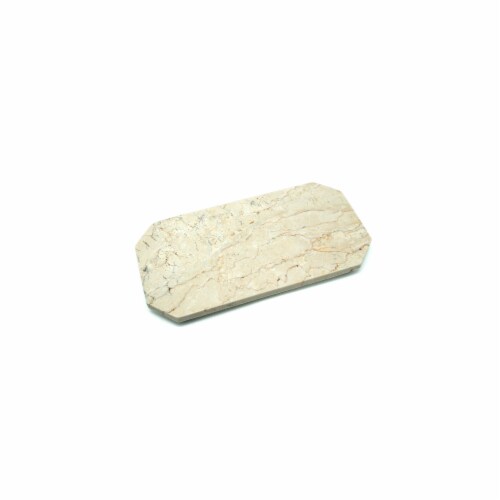 EVCO International Champagne Marble 12 in. x 6 in. Octagonal Cheese Board Perspective: front