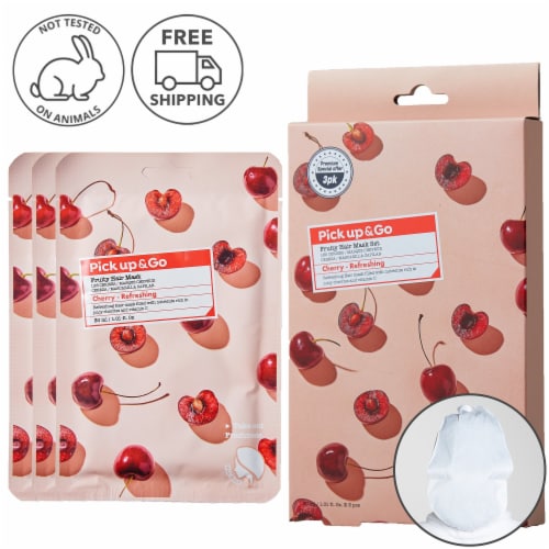 Lav Bekræfte Er Pick Up & Go 3 Sheets Refreshing Cherry Hair Mask Cap, 30 ml / Sheet -  Ralphs