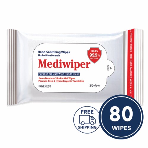 Nice 'N Clean Antibacterial Hand Wipes, 80 Ct