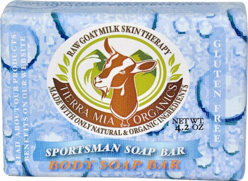 Tierra Mia Organics Body Soap Bar Sportsman Perspective: front