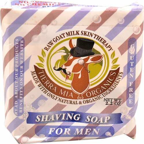 Tierra Mia Organics Shaving Soap For Men Perspective: front