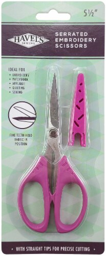 Havel's Sew Creative Embroidery Scissors 5.5 -Serrated Perspective: front