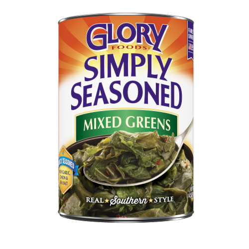 Glory Foods® Simply Seasoned Mixed Greens Perspective: front