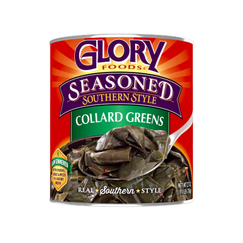 Glory Foods Seasoned Southern Style Collard Greens Perspective: front