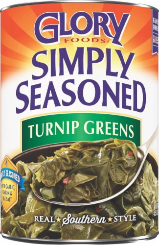 Glory Foods® Simply Seasoned Turnip Greens Perspective: front