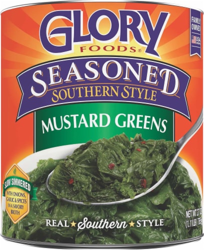 Glory Foods® Seasoned Southern Style Mustard Greens Perspective: front