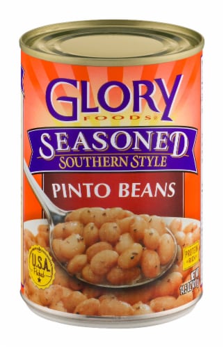 Glory Foods Seasoned Southern Style Pinto Beans Perspective: front