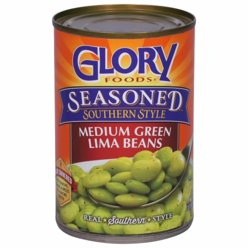 Glory Foods® Seasoned Lima Beans Perspective: front