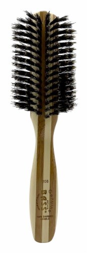 Bass Brushes 206 Dark Bamboo Half Round Hair Brush Perspective: front