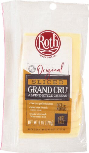 Roth Grand Cru Alpine-Style Cheese Slices Perspective: front