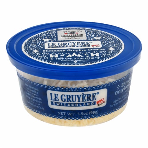 Emmi Le Gruyere Shredded Gruyere Cheese Perspective: front