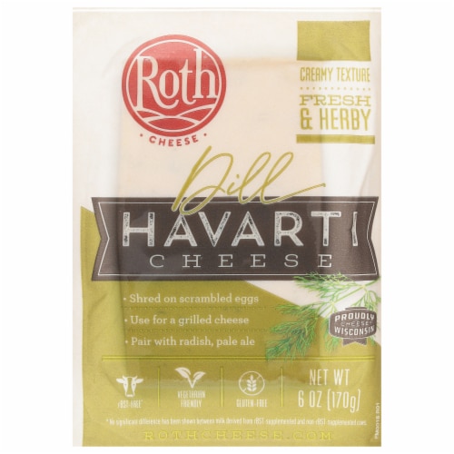 Roth Dill Havarti Cheese Perspective: front