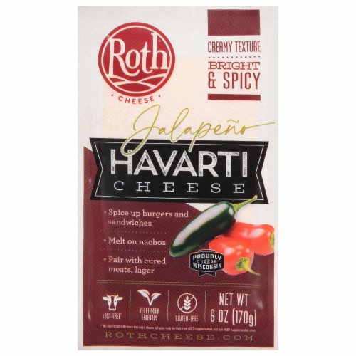 Roth Jalapeno Havarti Cheese Perspective: front