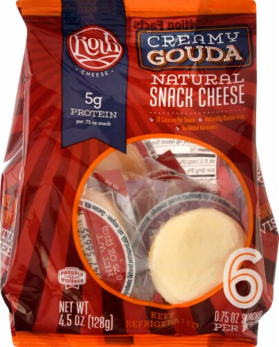 Roth® Natural Creamy Gouda Snack Cheese Perspective: front