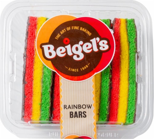 Beigel's Rainbow Bars Snack Cakes Perspective: front
