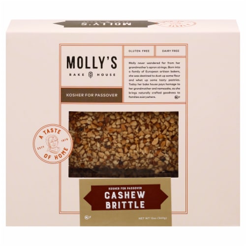 Molly's Passover Cashew Brittle Perspective: front