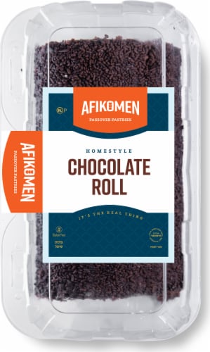 Afikomen Kosher Chocolate Roll Perspective: front