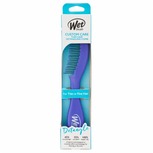 Wet® Brush Custom Care Thin Hair Detangling Comb - Purple Perspective: front