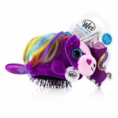 Wet Brush Plush Unicorn Hairbrush Perspective: front