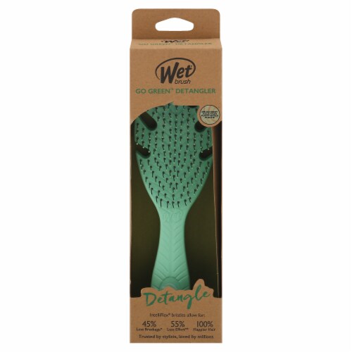 Wet® Brush Go Green™ Detangler Brush - Green Perspective: front