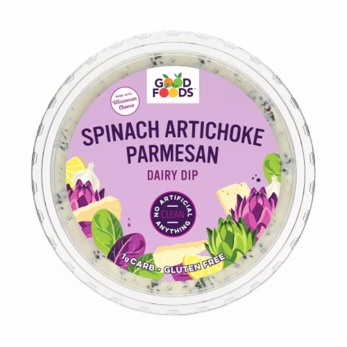 GoodFoods™ Spinach Artichoke Dairy Dip Perspective: front
