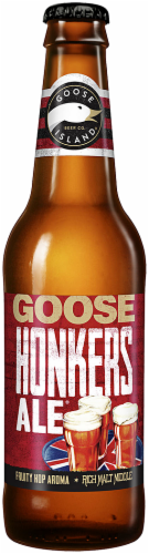 Goose Island Beer Company Honkers Ale Bottle Perspective: front