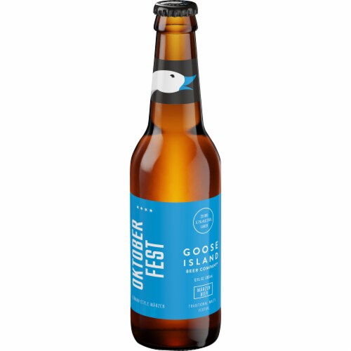Goose Island Oktober Fest German-Style Kolsch Beer Bottle Perspective: front
