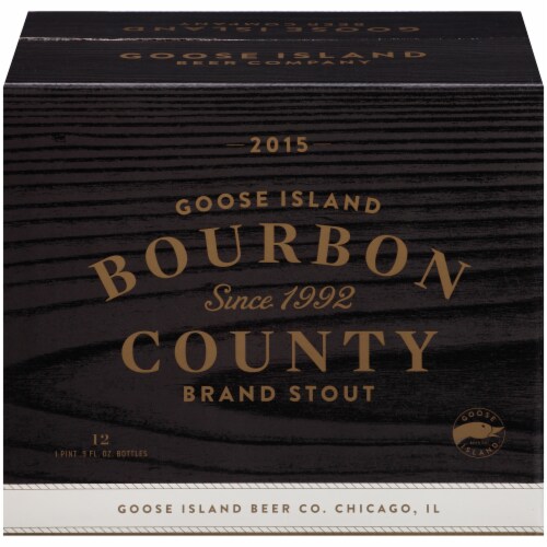 Goose Island Bourbon County Brand Imperial Stout Beer, 12 bottles / 16.