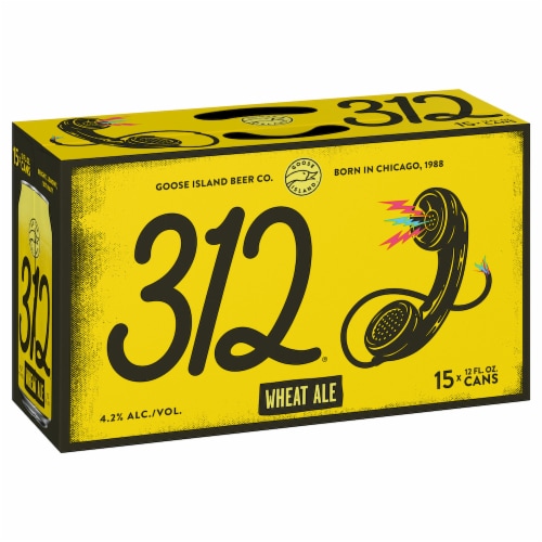 Goose Island 312 Urban Wheat Ale Beer Perspective: front