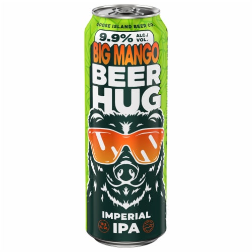 Goose Island® Big Mango IPA Craft Beer Single Can Perspective: front